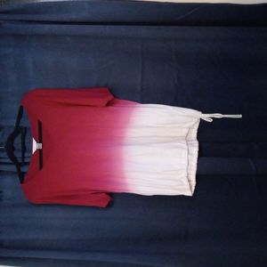 Christopher and Banks Pink Gradient Shirt